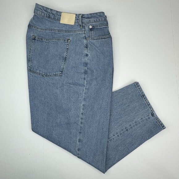 Everlane Women's Blue The Curvy‎ Way-High Minimalist Luxury Jean W35-38/L27.5 - Picture 2 of 15
